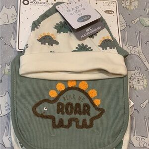 Baby Dino Roar Accessories Set - Green and Cream